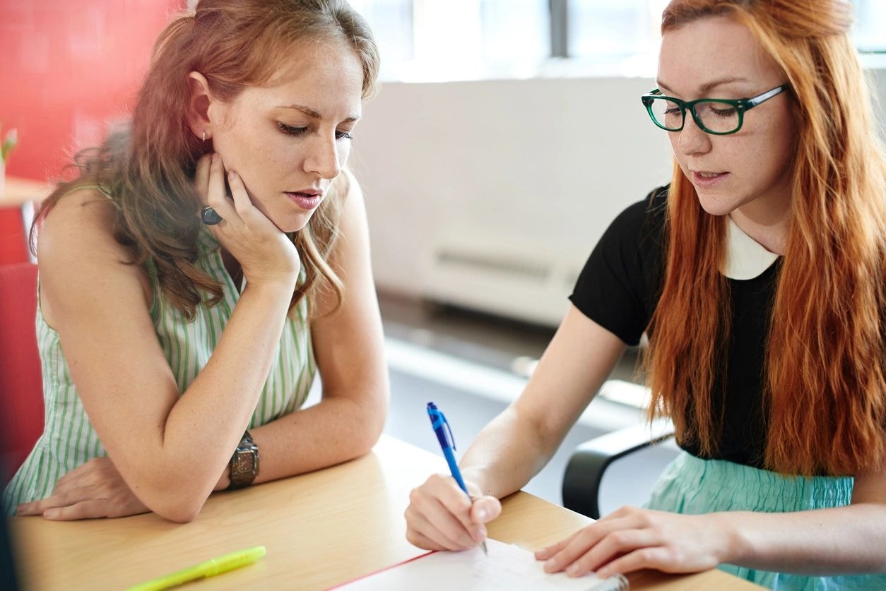 Professional consultation in a private office setting